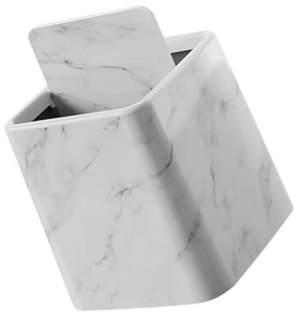 ABOOFAN Poubelle Petite Avec Couvercle Pour Salle De Bain Poubelle De Cuisine Motif Marbre