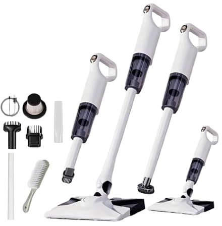 4 in 1 Cordless Stick Vacuum Cleaner Lightweight 120W Handheld Vacuum with HEPA Filter for Carpet Hard Floor Pet Hair and Car Cleaning Purple Wireless Portable Bagless Design with Mite Remover