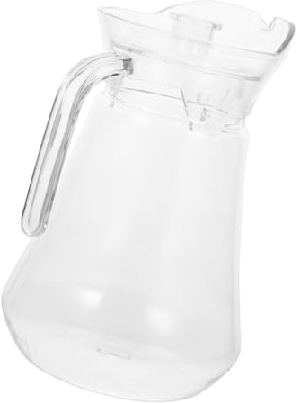 Transparenter PC Kaltwasserkrug 1, 3 Liter Große Haushaltswasserflasche | Stück, Durchsichtiges Design, für Getränke Zuhause, 1, 3 Liter Kapazität, Praktische Ausgabeform