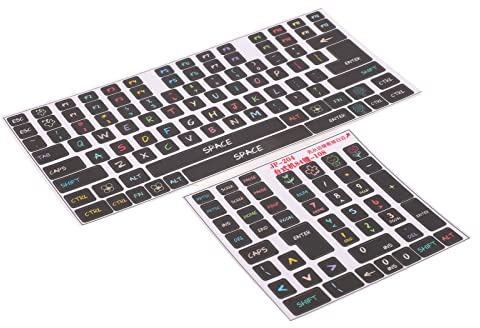 LUCKDANO Pcs Keyboard Stickers PVC Decorative Keycap Stickers for 84-108 Keys Mechanical Keyboards Stylish & Durable Design, Easy to Install