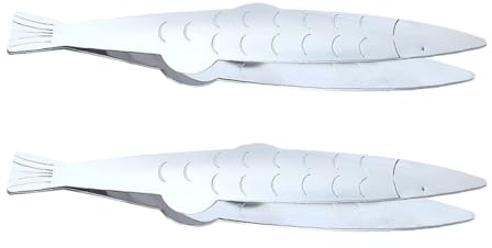 Uonlytech Lot de 2 Pinces à Épiler les Arêtes de Poisson en Acier Inoxydable, Pince Cuisine Multifonction pour Retirer Arêtes et Poils, Accessoires Cuisine Indispensables pour Préparation