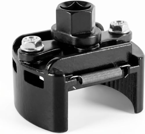 Dexpally Llave Filtro Aceite Ajustable, Llave para Filtro de Aceite 60-80mm, Universal Herramienta Filtro Aceite, Quitar el Filtro de Aceite en Automóviles para Coche Moto