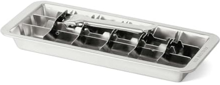 Eco Ice Cuber - Eiswürfelform aus Edelstahl BPA frei und Spülmaschinenfest - Eiswürfelbehälter ohne Schadstoffe für klare Eiswürfel - 0,6L 18 Stück