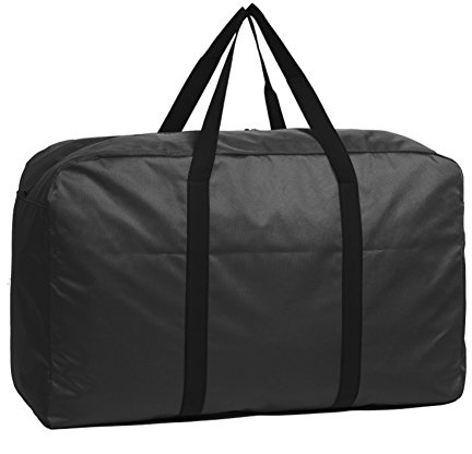 Grand 140L Sac de Rangement Etanche Housse Rangement avec Poignée Grande capacité Sacoche à Main Sac Transport Stockage pour Vêtements Housse Couette Jouet Voyage Camping Collège-Noir