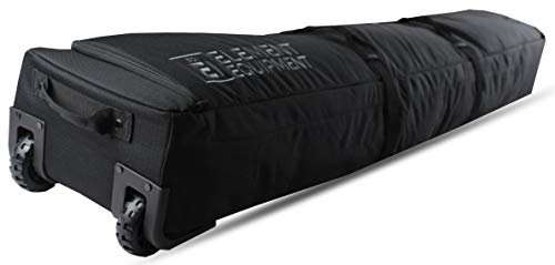 Element Equipment Skitasche mit Rollen, gepolstert, Ultimate Double – Premium High End Double Roller Reisetasche 195 schwarz Ripstop