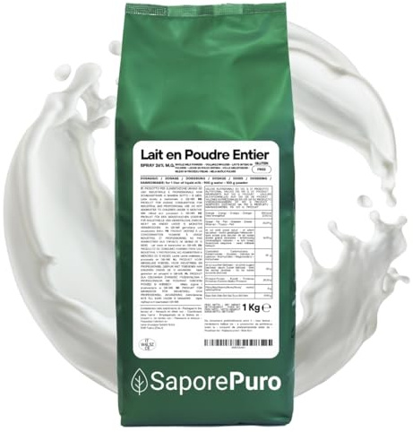 Saporepuro Lait en poudre entier 1 kg - 26% de matières grasses