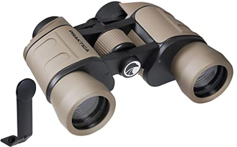 Praktica Falcon 8x40mm Porro Prism Field Sand Binoculars & Tripod Mount Adapter - Fully Coated Lenses, Sturdy Construction, Aluminium Chassis, Bird Watching, Sailing, Hiking, Sightseeing, Astronomy