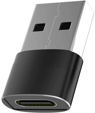 Magnet, Adaptador USB-A Macho a USB-C Hembra, Unidad, 2.0 Adaptador Compatible con MacBook, Smartphones USB C y Periféricos Tipo-C, Negro Profundo