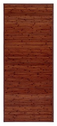 Hogar y Mas Alfombra BAMBÚ Natural Antideslizante (Marrón Oscuro, 75x175cm)