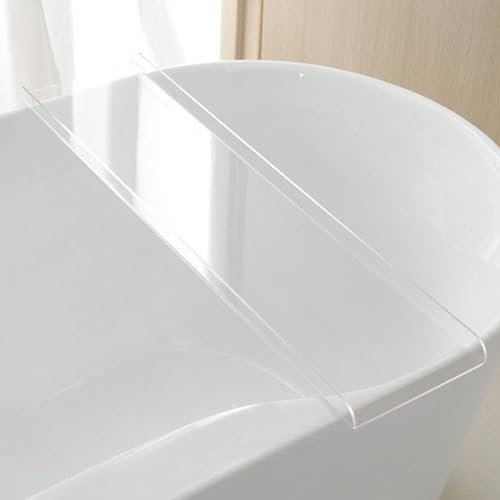 GIYDNEI Bandeja De Acrílico para Bañera, Soporte Transparente para Bañera, Mesa De Bandeja De Bañera para Baño, Accesorio Organizador De Baño De Lujo,Clear,100cm/39.4in