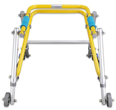 Joyfitness Reha-Rollator für Kinder, Gehgestell mit Rädern, Rollator mit 4 Rädern, zusammenklappbares Gehgestell für Kinder, höhenverstellbares Rad