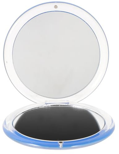 BELLIFFY Klappbarer Schminkspiegel Runder Faltbarer Spiegel Doppelseitiger Mini-Spiegel Für Reise Make-up Tragbar Für Frauen Mädchen Handtasche