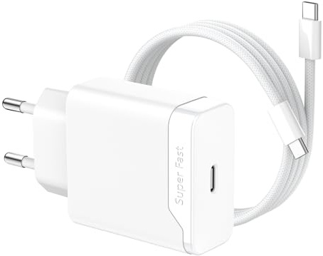 BERLS Chargeur Ripade USB C 30W Compatible avec Google Pixel 9a 9 10 10pro 9pro 8 8a 8pro 7 7a 7pro 6 6a 6pro, Charger pour Samsung Galaxy iphone Pixel d' Aptateur Secteur Type C avec Cable 1.5m