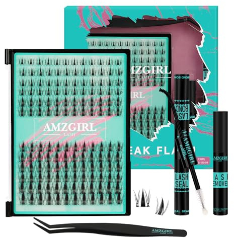 Wimpern Cluster, 8–16mm DIY Schwarz | 144 Stk., natürlicher Look, für zu Hause