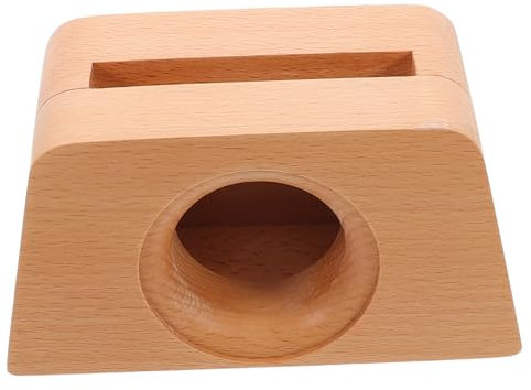 Uonlytech Soporte De Madera para Teléfono Amplificador De Sonido Soporte Trapezoidal para Escritorio para Amplificador De Teléfono De Madera Celular