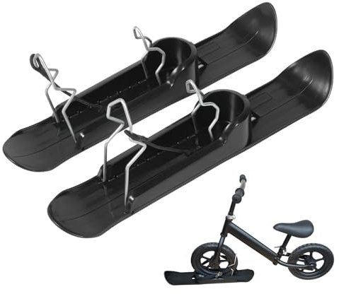 Ski Poussette Universelle, Planche De Luge À Neige D'hiver Pour Scooter Portable, Skis Pour Poussette, Ensemble De Ski De Neige, Traîneau À Neige À Cycle D'équilibre Pour Scooters Pour Champs De Neige