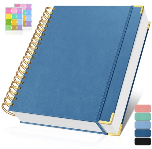Diagram pappersanteckningsbok, spiralgalleranteckningsbok, inbunden läderjournal 300 sidor, 100 gsm tjockt rutnät pappersanteckningsbok, A5 liten grafanteckningsbok journal för kvinnor män skrivteknik