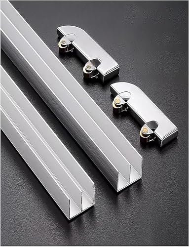 Acrylic Glass Sliding Door Double Track Cabinet with 5mm Thickened Glass and Aluminum Alloy Track Wheel Accessories - Ideal for Display and Storage Solutions