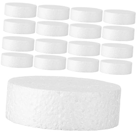 Hohopeti 20 Pezzi Cilindri in Schiuma per Artigianato Dischi Rotondi Morbidi per Modellismo Pittura Scultura e Progetti Scolastici Blocchi per Decorazioni Creative