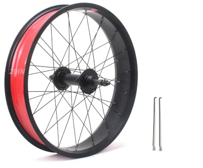 20/24/26in X 4.0 Roues De Vélo À Fat Bike Frein À Disque Roue Avant Et Arrière De Vélo De Neige/Plage 135/195mm Moyeux 36H pour Libre Rotative 7-10s Rayons 14G E-Bike(20in Rear)