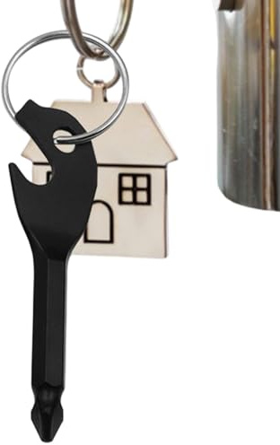 Portachiavi Con Cacciavite - Utensile Portachiavi Apribottiglie | Cacciavite Piccolissimo,per Papà Fidanzato Campeggio Lavoro Sopravvivenza Bagaglio Elettronica Tende Ciclismo Presa Elettrodomestici