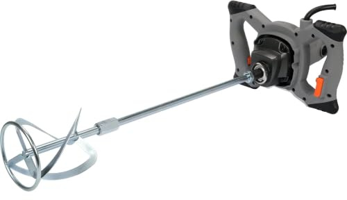 Miscelatore manuale M14, 850 W, miscelazione rapida per malta, colori e materiali da costruzione, velocità di rotazione regolabile, bacchette intercambiabili, lavoro preciso