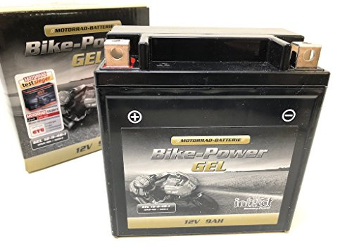 Intact Gel Motorradbatterie 12-9-4B-1, YB9-B Motorradbatterie 50914 Gel FA einsatzbereit