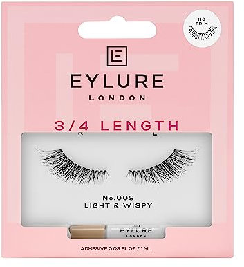Eylure Lunghezza ciglia finte, 009 nero, 1 paio, 1 pezzo