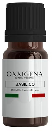 Oxxigena - Ätherisches Öl Basilikum - 50 ml - Made in Italy - 100% rein, natürlich, vegan, GMO-frei - Ideal für Aromatherapie, Massage-Mischungen
