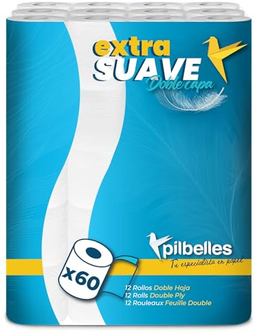 Rollo de Papel Higiénico Doble Capa 60 Rollos | Papel higiénico Extrasuave