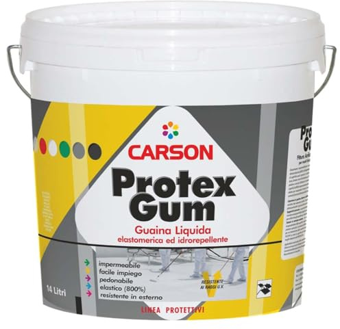 Colorificio Carson Protexgum Protex Guaina Liquida Impermeabilizzante (14 Lt, Bianco)