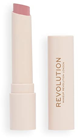 Makeup Revolution London, balsamo per labbra, balsamo per labbra rimpolpante, idratante, lucentezza nuda, 2,5 g