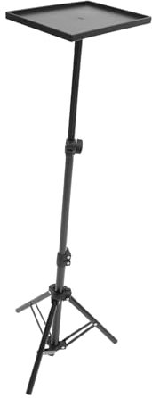 Didiseaon 1.1m Support Projecteur Trépied Réglable Plateau Pliable pour Projecteur Et Ordinateur Portable Léger Et Portable avec Housse De Transport