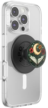 PopSockets Phone Grip for MagSafe with Kickstand, Magnetic Stand, Swappable Top, Secure Hold for iPhone MagSafe Cases, Phone & Tablet Grip - One More Chapter