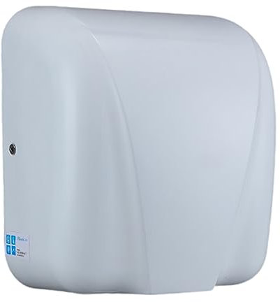 LXWKAI Asciugamani Elettrico da Bagno 220V, Corpo in Acciaio Inox 304/selezione Corpo in plastica, asciuga Mani Automatico a induzione, Bianco