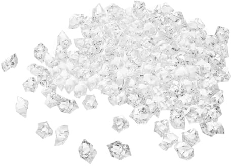 FUNNETOYU 260piezas Cubitos de Hielo Acrílicos Decorativos para Boda, Fiesta y Floreros
