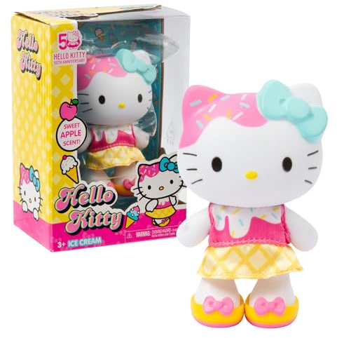 Hello Kitty - Poupée de 10 cm de Haute crème glacée avec Parfum délicat, 5 Points d'articulation, Robe en Tissu avec Chaussures Amovibles, à partir de 3 Ans