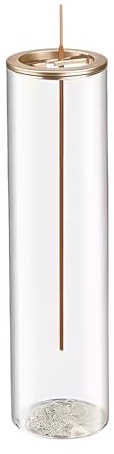 GRAMSTORMAX Incense Holder,Incense Holder for Sticks with Removable Glass Ash Catcher, for Meditation and Yoga Room (1, Golden)