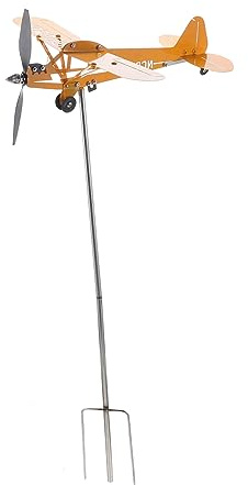 Toyvian Veleta de Diseño de de Hierro Decoración Metálica para Jardín y Instrumento Meteorológico Duradero y Resistente la la del Viento para Jardinería y Exteriores