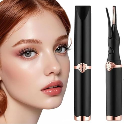 Heated Eyelash Curler, Mini Heated Lash Curler, Portable Electric Eyelash Curler, Makeup Eye Lash Curlers Eyelash Curling, USB Rechargeable Finalize Eyelash Tool, Beauty Tools for Women