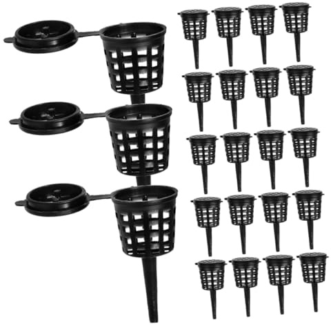 SEWACC Panier à Engrais avec Couvercle Étanche 120 Sachets Panier de Fertilisation Portable pour Bonsaïs Orchidées et Plantes Aquatiques Contenant Plastique Léger pour Jardinage