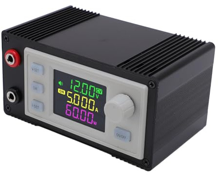banapoy Regulador de Voltaje Variable del Convertidor de Refuerzo de CC A CC, Pantalla Digital Regulador de Voltaje Ajustable 6-30 V 6 A, Módulo de Fuente de Alimentación de Laboratorio