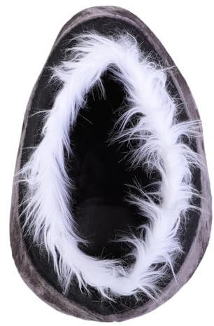 Alomejor Calda Tenda in Peluche per Animali Domestici in Grotta per Cani e Gatti, Design Semichiuso per Pisolini Comodi, Cuccia per Animali da Interno Universale per Tutte le Stagioni per Comfort e