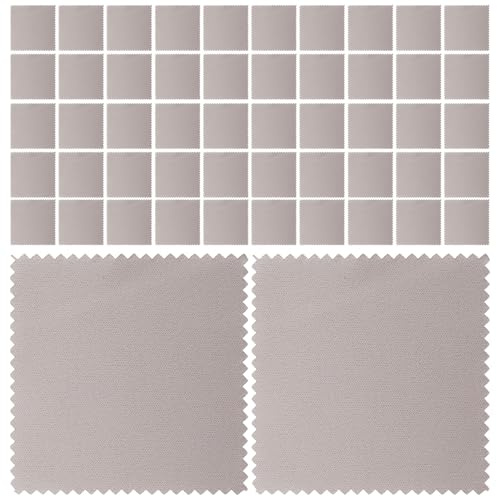 Lurrose Chiffon à Polir L'argenté 8x8 Cm Gris 10 Pièces Chiffon de Polissage Réutilisable pour Nettoyer Bijoux et Argenterie pour Entretien Bijoux Argenté Protection Antioxydante