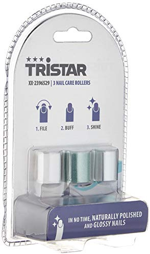Tristar XX-2396529 Nagelpflege-Rollen, 6 g, 3 Aufsätze