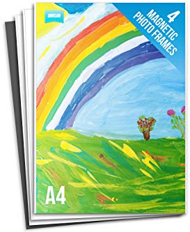 Shot2go Pack of 4 A4 Magnetic Photo Fridge Frame Pockets