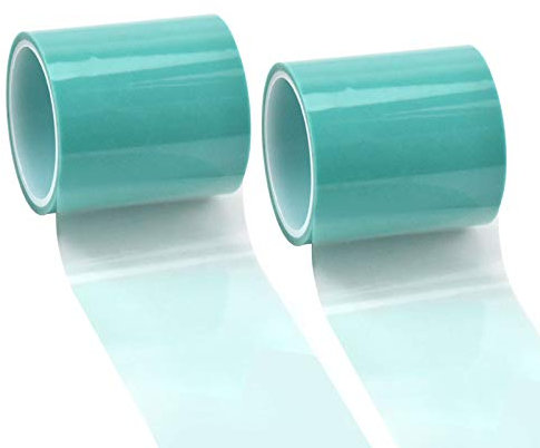 50mm*10m Nastro Adesivo Senza Traccia Nastro Trasparente per Resina Mestiere Nastro Adesivo in Poliestere Alta Temperatura Anti-perdite per Fai da Te di Gioielli Ciondolo Metallo Resina Epossidica UV