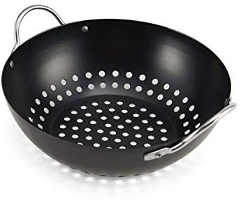 Farberware 5275078 Barbecue Nonstick Mini Round Wok Topper, Black