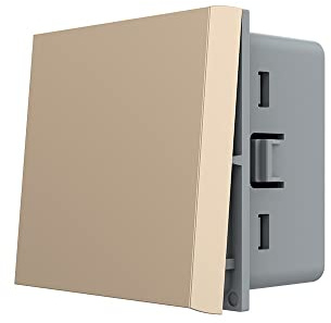 Interruptor de luz Livolo para interior empotrado, dorado, pulsador, conmutador, interruptores
