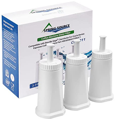 3 Pack Water Filter for Sage, TÜV SÜD Certified Coffee Machine Cartridge Replacement Filters for Sage Barista Express Pro Touch, Compatible with SES810, SES875, SES880, SES920, SES980, SES990